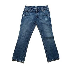 Miss Me Capri Jeans Womens 27 Blue Denim Low-Rise Medium Wash Stretch Outdoor